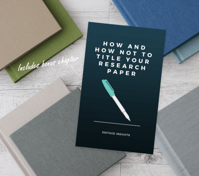 How and how not to title your research paper - A handbook for authors How and how not to title your research paper - A handbook for authors